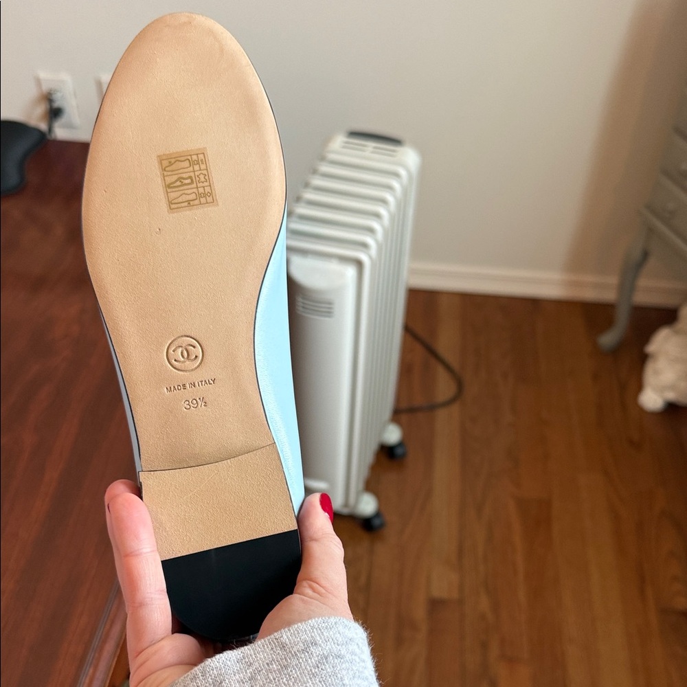 Chanel Light Blue Ballet Flats. Size 39.5 - Picture 14 of 15